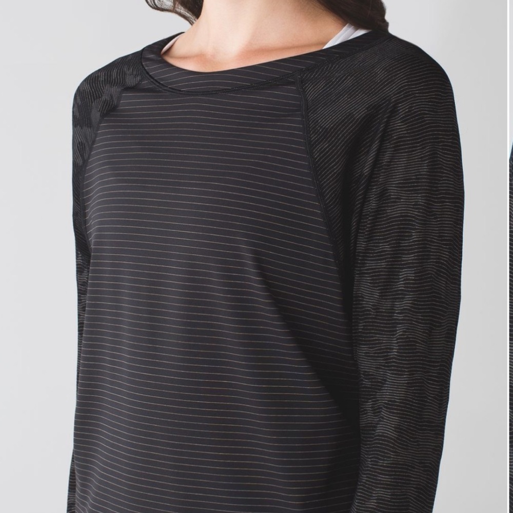 ✨Lululemon Run for Days Long Sleeve, black size 8